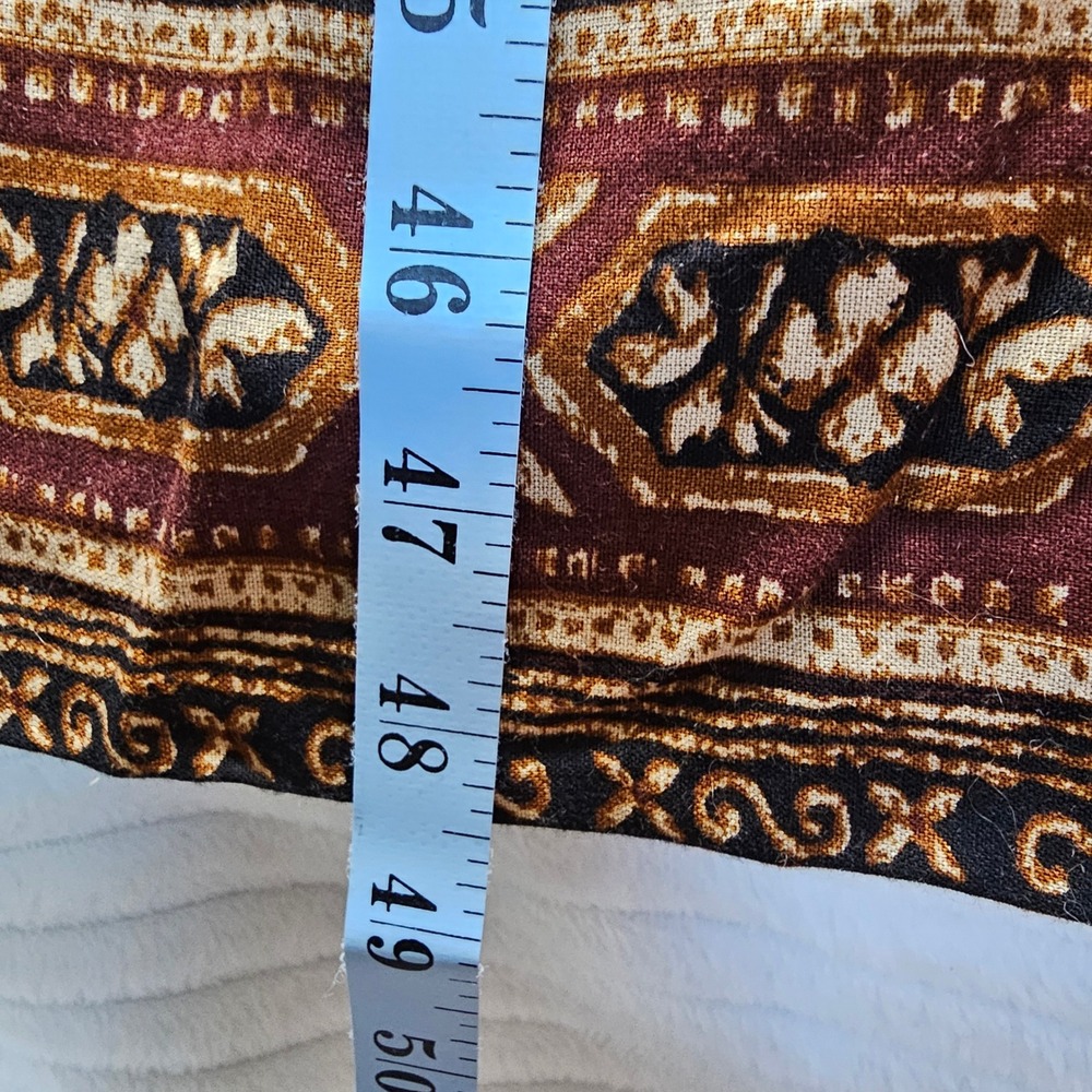 VTG All‎ That Jazz Black Textured Bodice Maxi Dress Geometric Print Size 13 14 - Picture 6 of 9